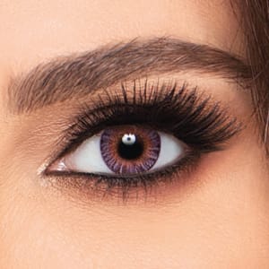 Describe the radiates and texture of Brown contacts.